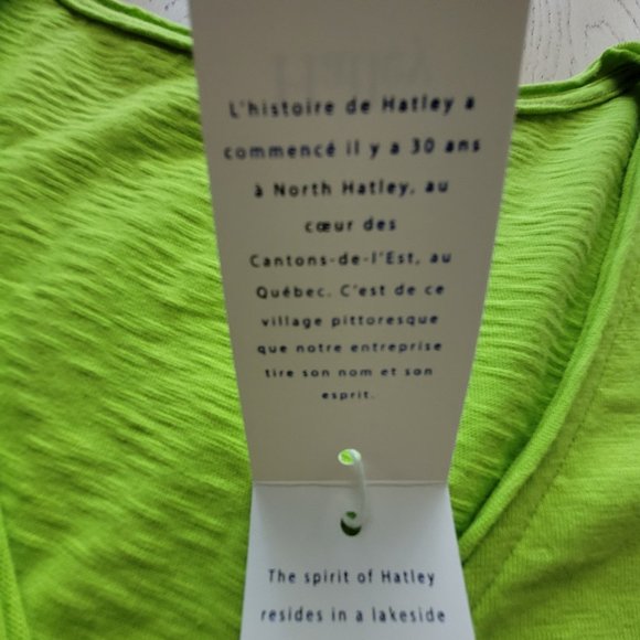 Hatley V-Neck Top in Lime - Size Medium - NEW - Picture 5 of 8